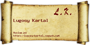 Lugosy Kartal névjegykártya